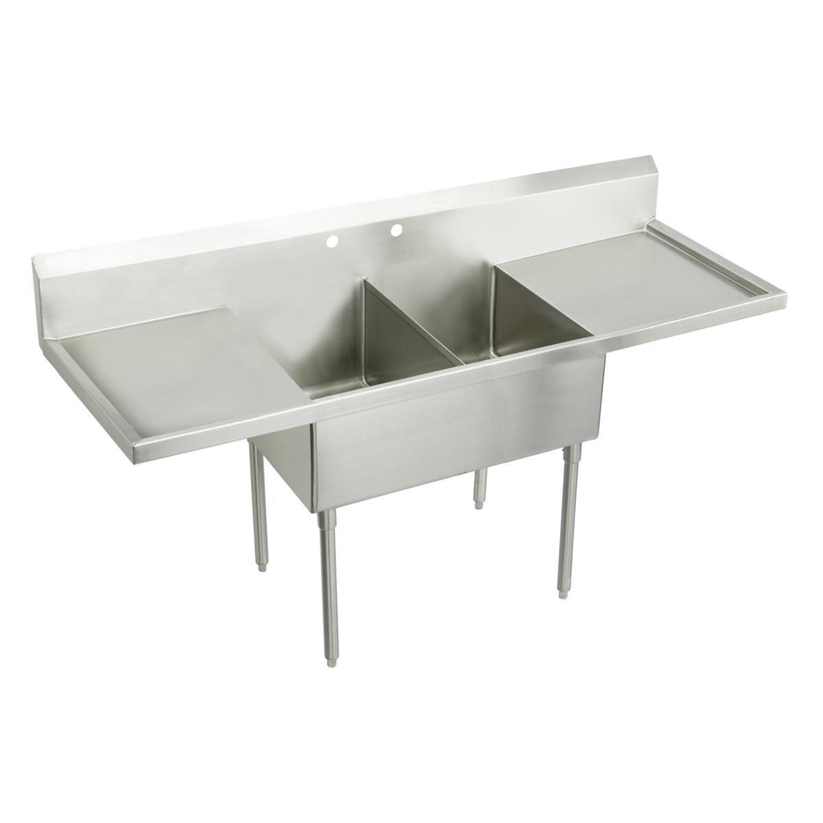 BSC PREFERRED Bsc Preferred SS8248LROF2 Double Compartment Scullery Sink
