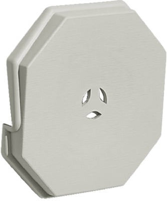 BUILDERS EDGE Boral 130010006017 Gray Surface Mounting Block Siding