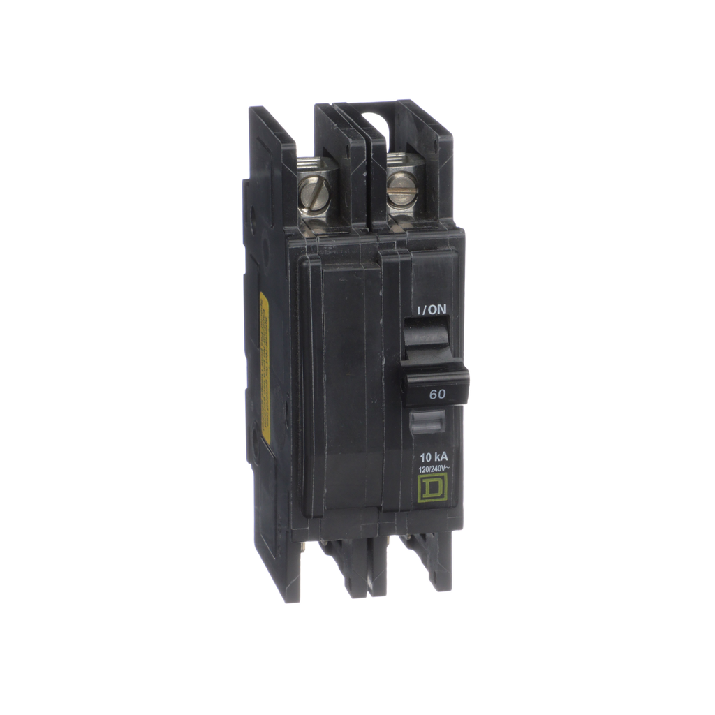 Square D QOUQ260 Miniature Circuit Breaker 2-Pole 60 Amp 120/240 Volt