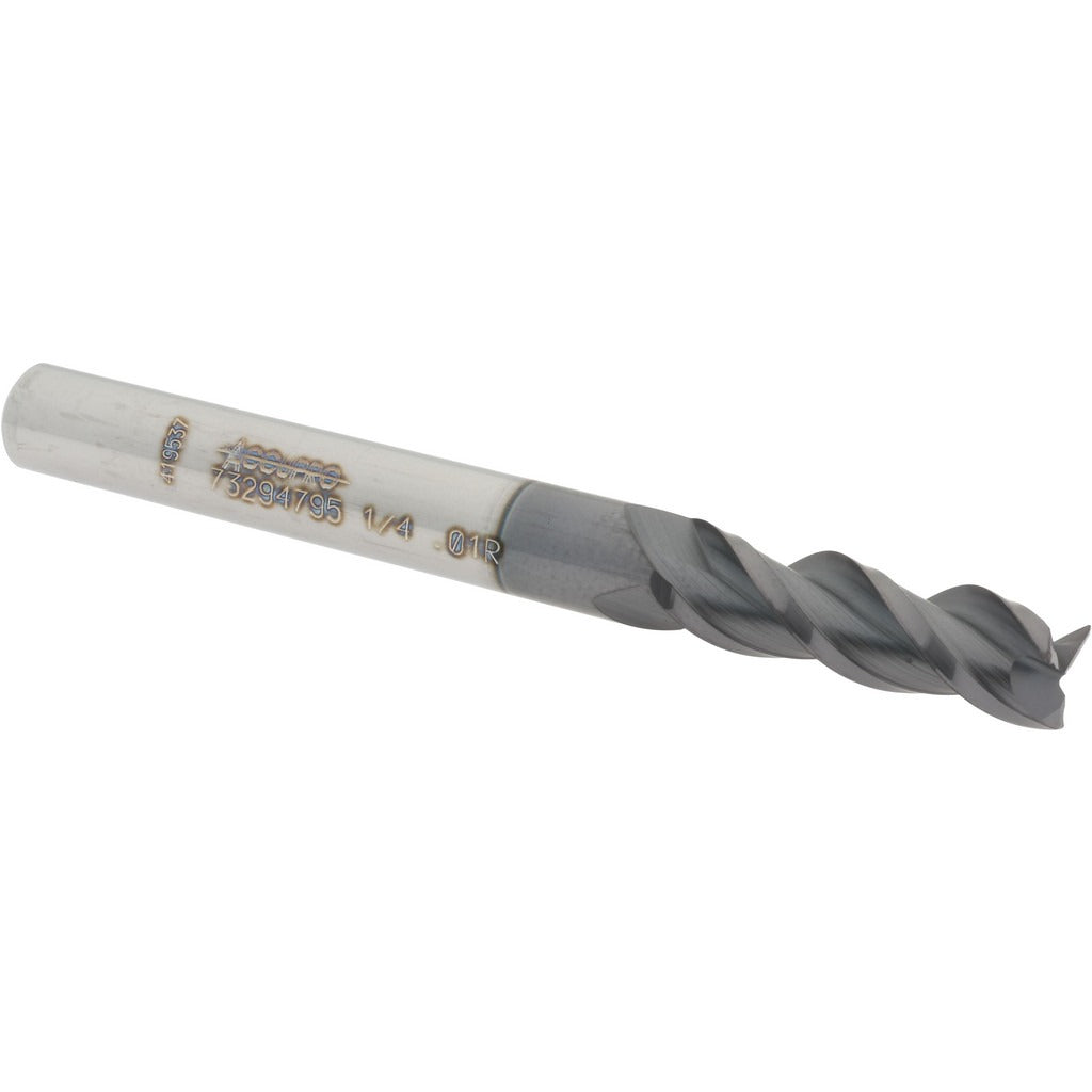 ACCUPRO Accupro 12179336 Corner Radius End Mill 1/4 in 3 Flute
