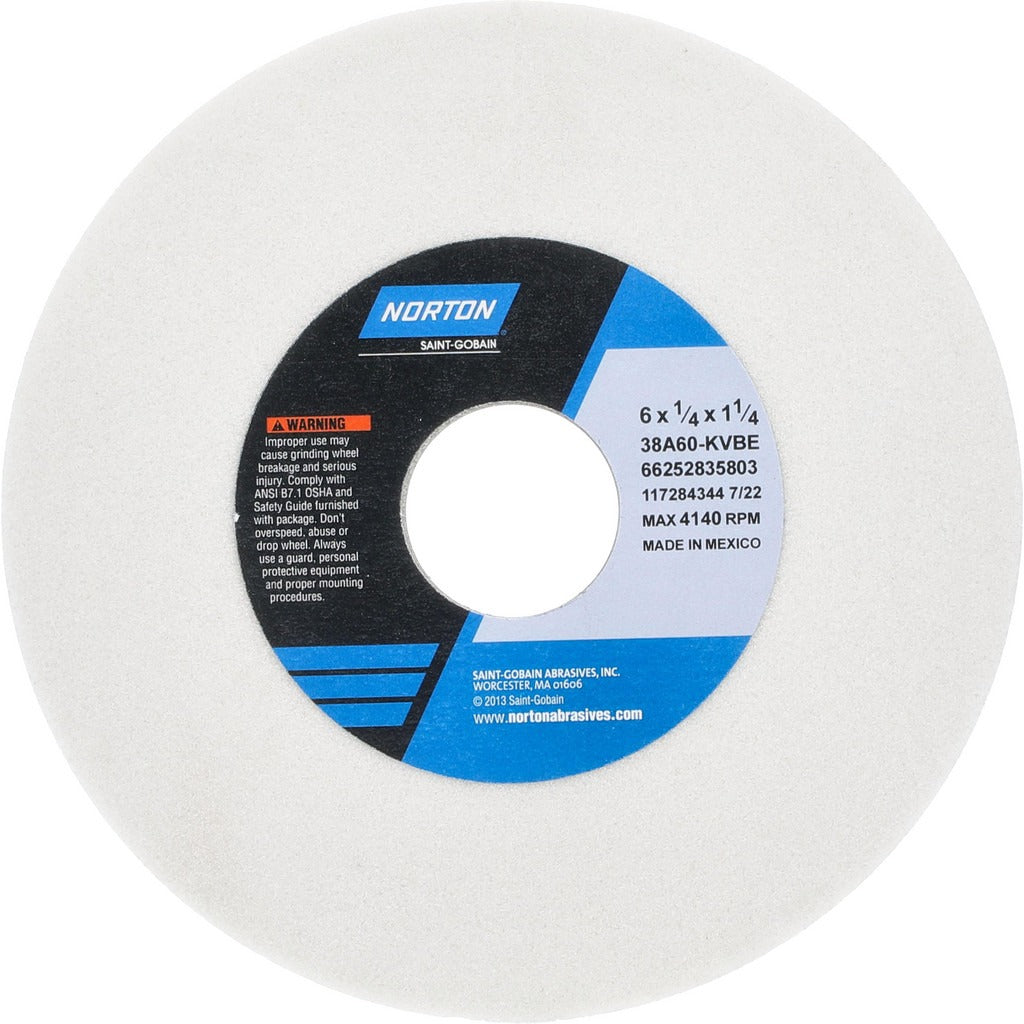 NORTON Norton 66252835803 Surface Grinding Wheel 60 Grit 6 in