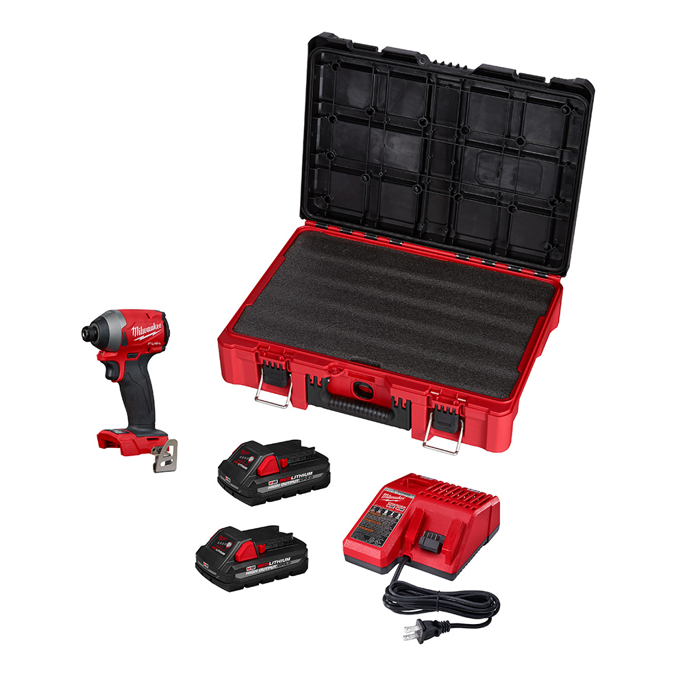 Milwaukee 2853-22PO M18 FUEL 1/4 Impact Driver w/ PACKOUT Kit