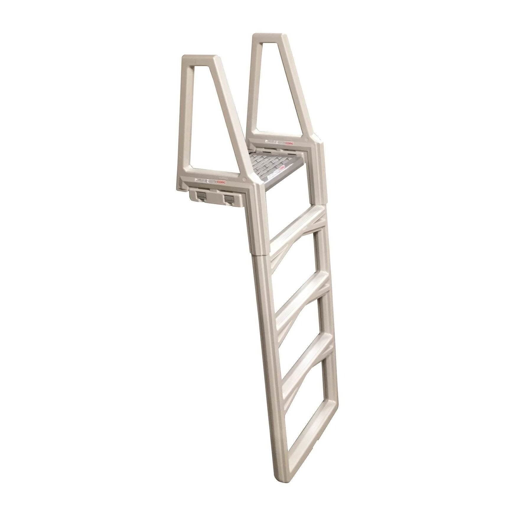 CONFER PLASTICS Confer Plastics 635-52X Economy Above Ground In-Pool Ladder 46 to 56 Inch Adjustable 63552X