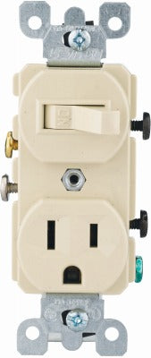 LEVITON Leviton Mfg Co S01-05225-0IS Switch Outlet Combo 15A