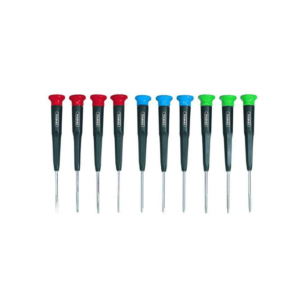 GENERAL FILTERS General 690 Screwdriver Set 10 Piece Phillips Slotted Torx