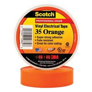 3M 3M 35 Orange Electrical Tape Orange 7 Mil 3/4 in X 66 Ft 600V