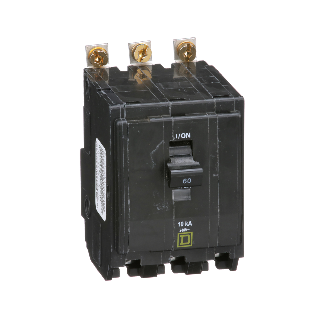 Square D QOB360 Miniature Circuit Breaker 60A 240V 3Ph Bolt-On