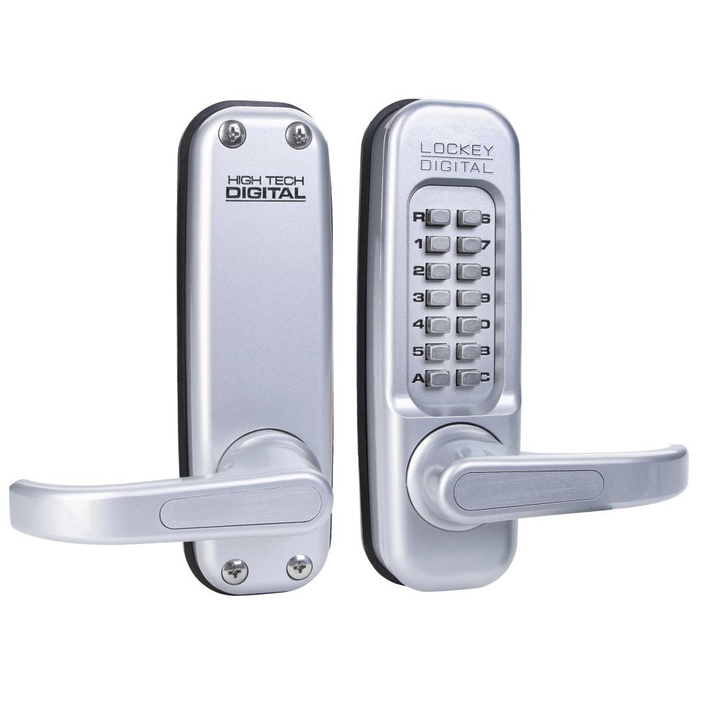 LOCKEY Lockey 1150SCMG Keyless Lever Lock Satin Chrome Marine Grade