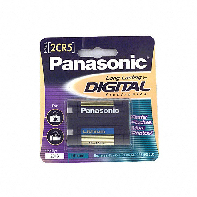 PANASONIC Panasonic 2CR-5MPA/1B Cylindrical Lithium Battery 6V (2CR5) Replaces DL245