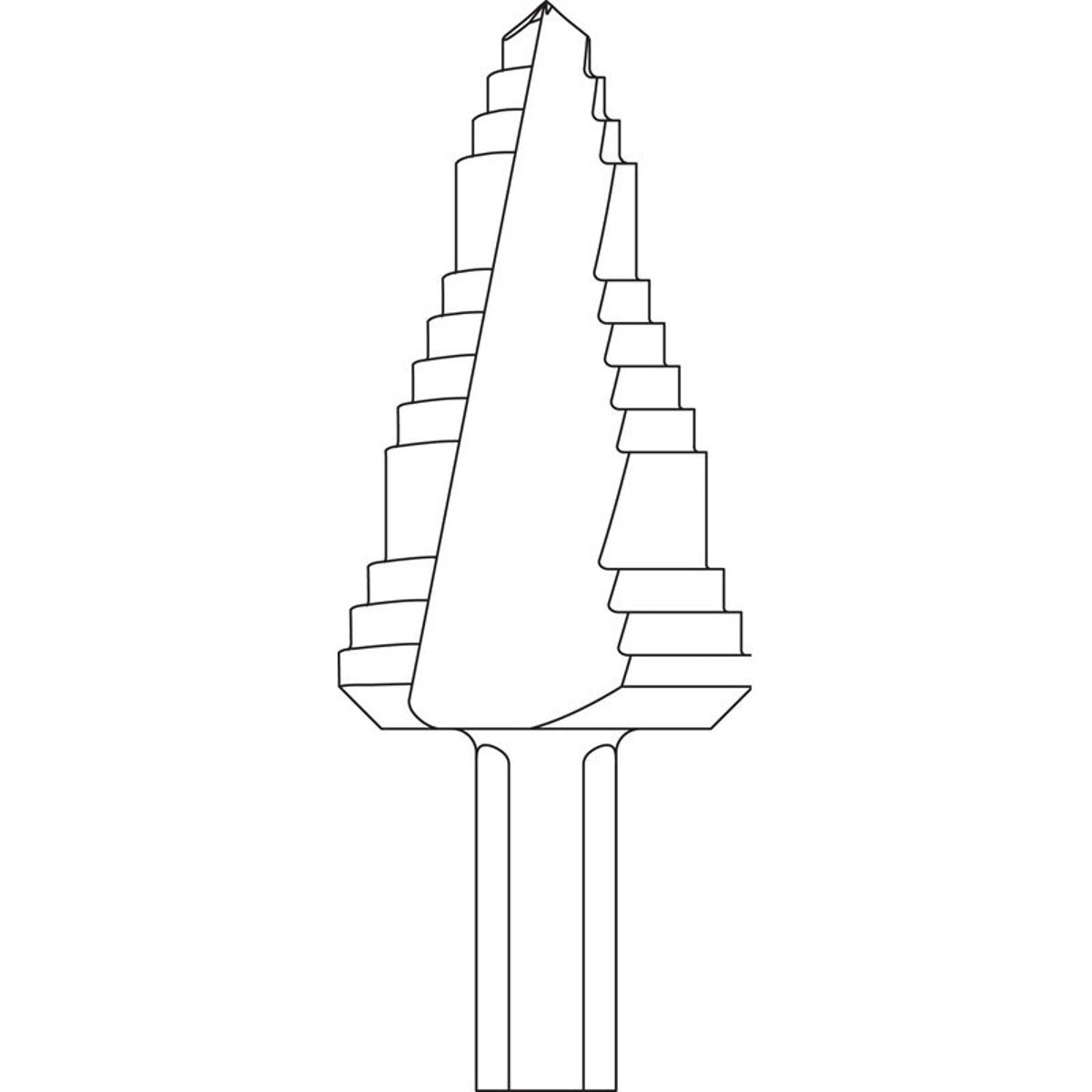 GREENLEE Greenlee 30008 Kwik Stepper Multi-Hole Step Bit (1/2 in - 1-1/8 in / 3-Step)