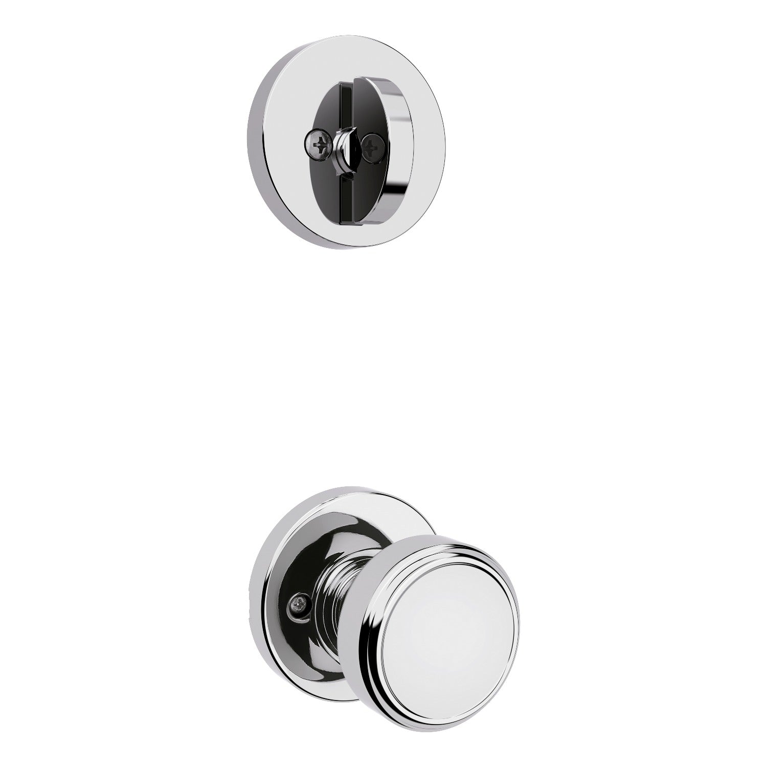 KWIKSET Kwikset 966MNKRDT-26.UNIV Maven Knob Handleset Trim Chrome