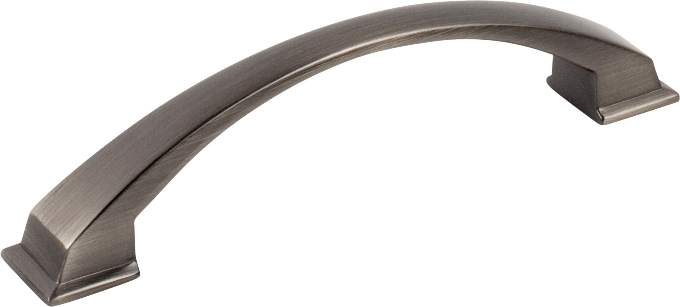 JEFFREY ALEXANDER Jeffrey Alexander 944-128BNBDL Arched Cabinet Pull Brushed Pewter