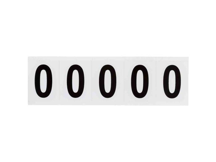 BRADY Brady 9714-0 Outdoor Numbers Vinyl Gloss Legend 0 (2.25 H x 1.81 W)