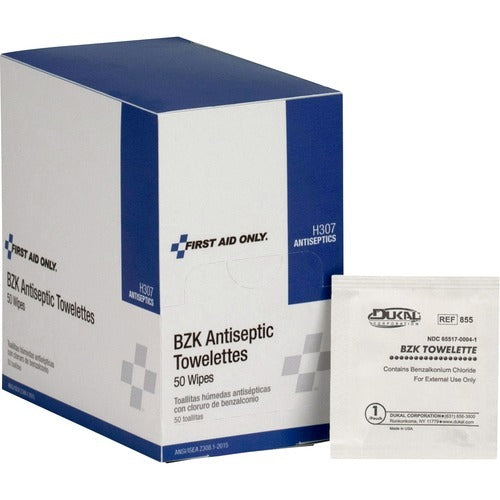 FIRST AID ONLY First Aid Only FAOH307 Antiseptic Towelettes Box of 50