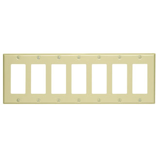 Leviton 80407-I S607-I Device Mount Ivory 7 Gang