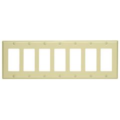 Leviton 80407-I S607-I Device Mount Ivory 7 Gang