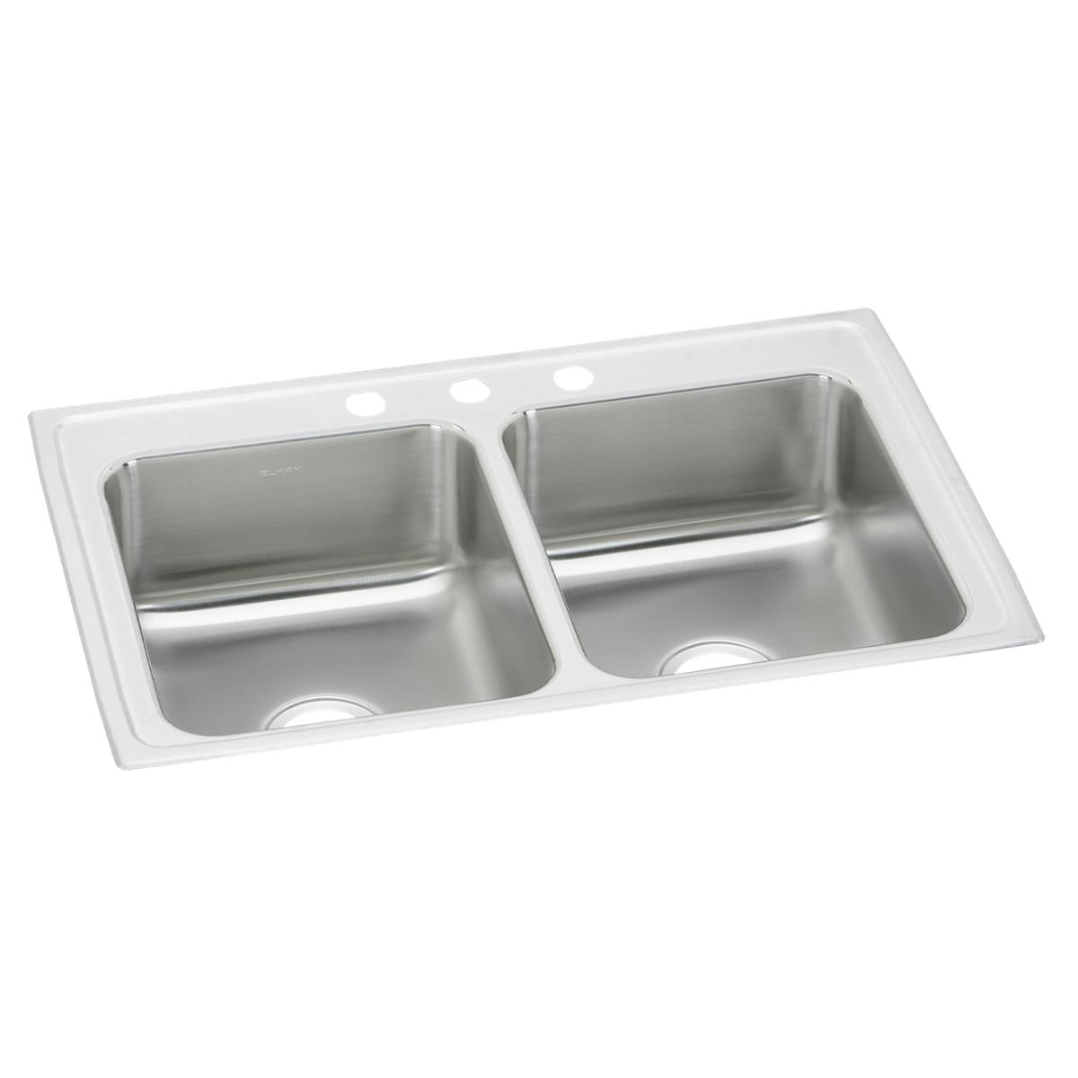 BSC PREFERRED Bsc Preferred PSR33213 Double Bowl Drop-in Kitchen Sink
