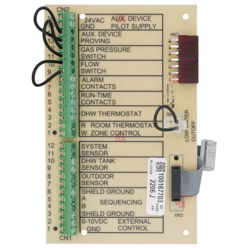 Lochinvar 100208501 Low Voltage Connection Board for KBN Boiler - Replacement RLY2202