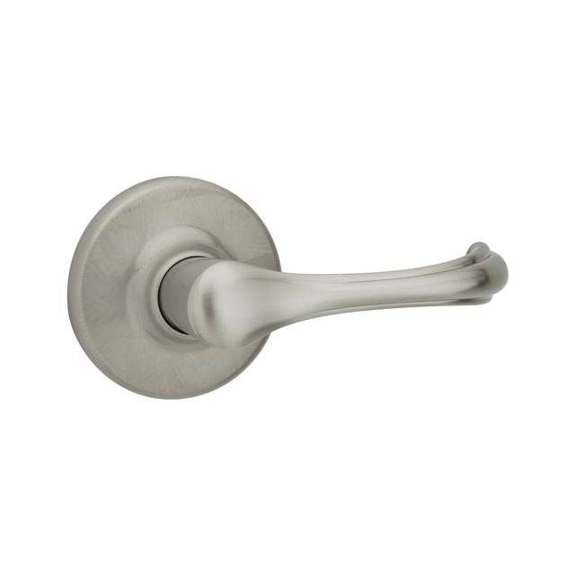KWIKSET Kwikset 200DNL-15 Dorian Lever Passage Door Lock Satin Nickel