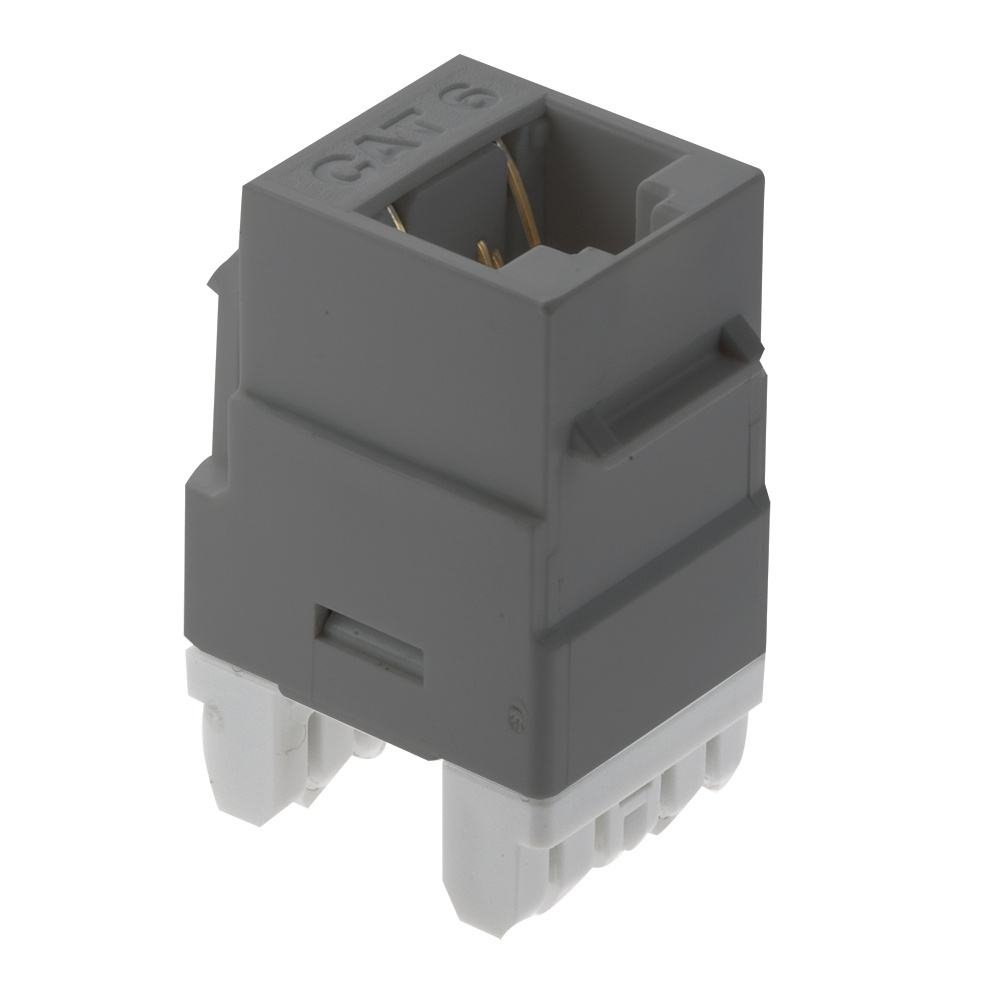 Legrand WP3460GY On-Q WP3460-GY Gray CAT 6 RJ45 T568 A/B M20 Keystone Connector