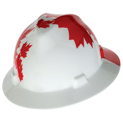 MSA 10082234 Freedom Series Hat Canadian Flag White w/ Red Maple Leaf