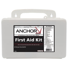 Anchor Brand 825-03-12P First Aid Kit Plastic 25 Person Wall Mount