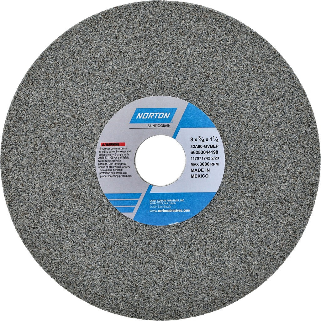 NORTON Norton 66253044198 Surface Grinding Wheel 60 Grit 8 in