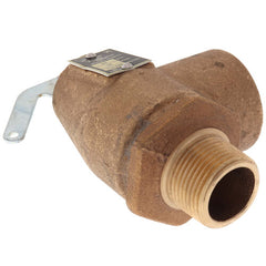 Apollo Valves 10-104-05 3/4 inch MNPT x 1 inch FNPT RVW10 Hot Water Relief Valve 710000 BTU 30 PSIG Brass