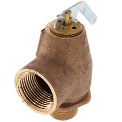 Apollo Valves 10-104-05 3/4 inch MNPT x 1 inch FNPT RVW10 Hot Water Relief Valve 710000 BTU 30 PSIG Brass