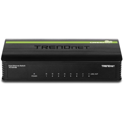 TRENDnet TE100-S8 8-Port 10/100 Mbps GREENnet Switch