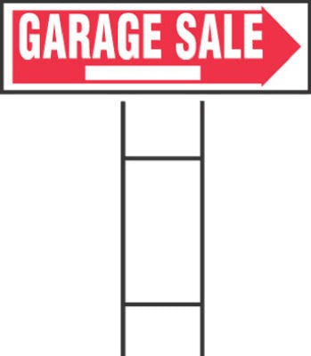 HILLMAN Hillman Fasteners 842228 Arrow Garage Sale Sign 6x24