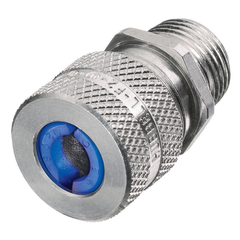 Hubbell Wiring Device-Kellems SHC1023 1/2 x .38-.50 Straight Male Cord Connector - Aluminum