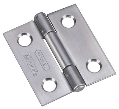 NATIONAL HARDWARE National Mfg N348-979 Tight Pin Hinge 1.5in Ss 3 Pack