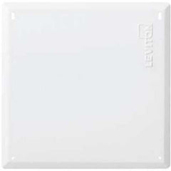 Leviton 47605-14B Structured Media 14Flush Mount Cover Only, Metal, White