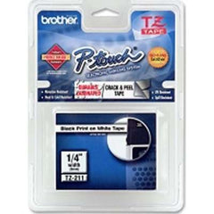 Brother TZE211 Black On White Laminated Tape mm