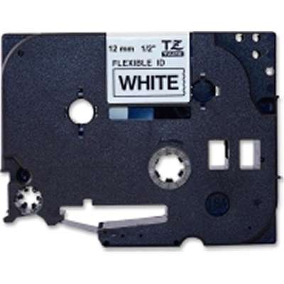 Brother TZEFX231 TZe-FX231 Flexible ID Label Tape Black on White 12mm 8m