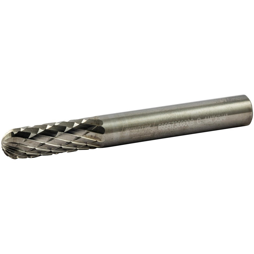 NORTON Norton 69957308012 Ball Nose Carbide Burr SC-5 1/2 in