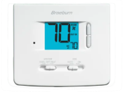 Braeburn 1220 Thermostat Economy Non-Programmable 2H/C HP