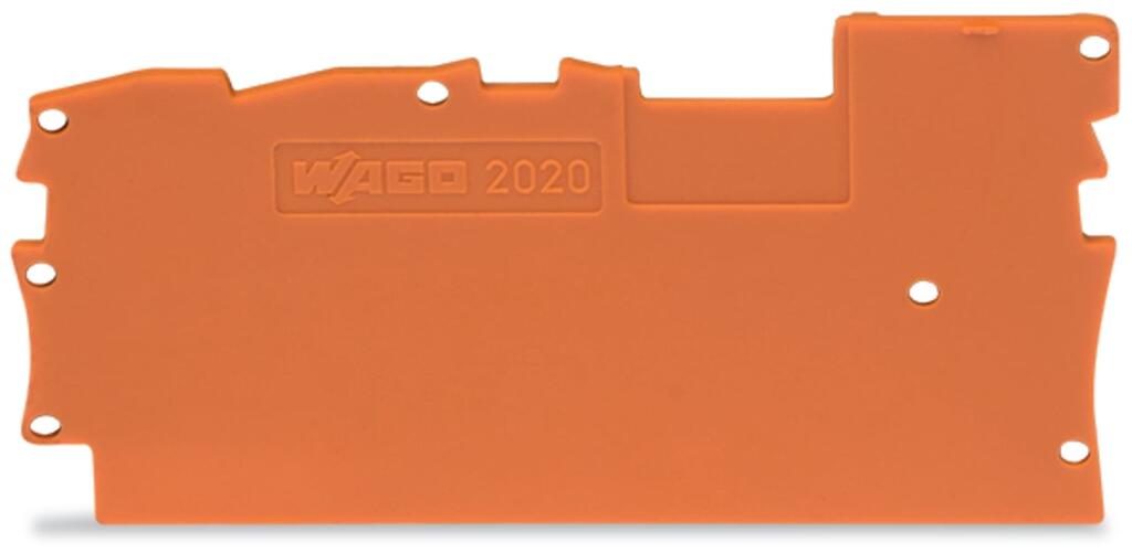 WAGO 2020-1392 End and Intermediate Plate - Orange Color (1mm Width)