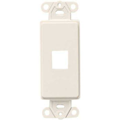 Leviton 41641-T QuickPort Decora Insert, 1-Port, Light Almond