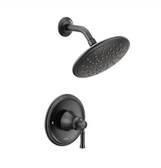 Moen T2282EPBL Dartmoor One Handle Single Function Shower Faucet in Matte Black Trim Only