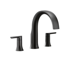 Moen TS983BL Doux Two Handle Roman Tub Faucet in Matte Black (Trim Only)