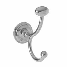 Newport Brass 1600-1660/26 Robe Hook Miro Double Vertical Polished Chrome 4-6/7 Inch 3-7/9 Inch Replacement MPN