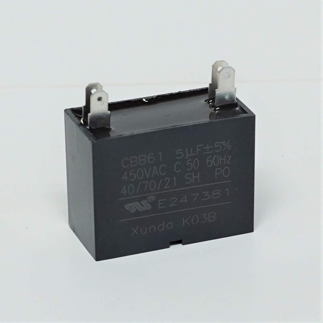 SUPCO Supco RC5X450 Mini-Split Run Capacitor 5 MFD 450V (Replacement RC5X450)