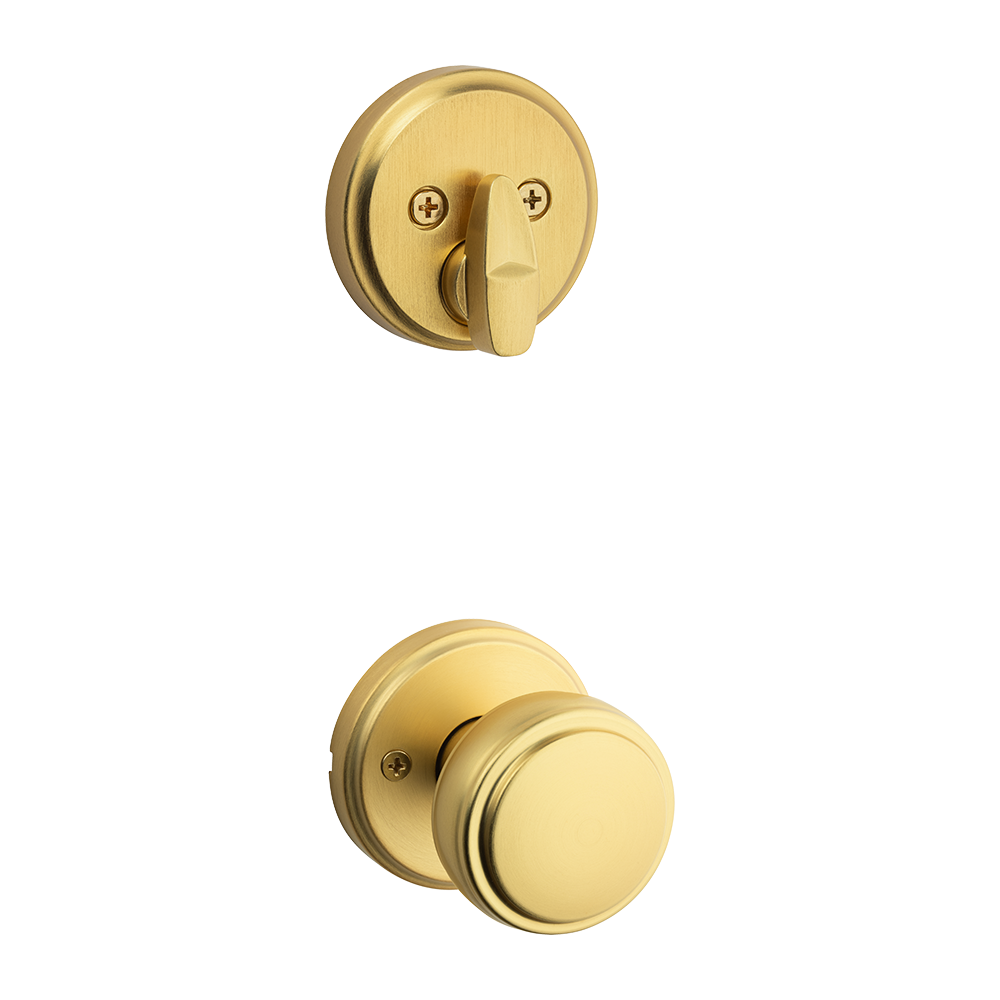 KWIKSET Kwikset 971SOK-4 Interior Sora Knob Satin Brass