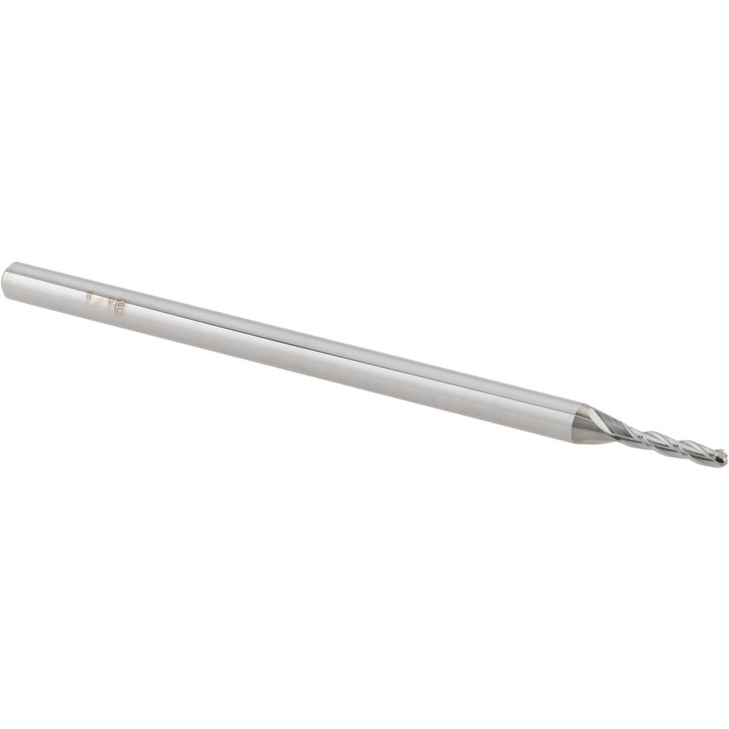 ACCUPRO Accupro 14797478 Ball End Mill 1/16 in 3 Flute Solid Carbide
