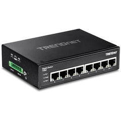 TRENDnet TI-G80 8-Port Hardened Industrial Gigabit DIN-Rail Switch