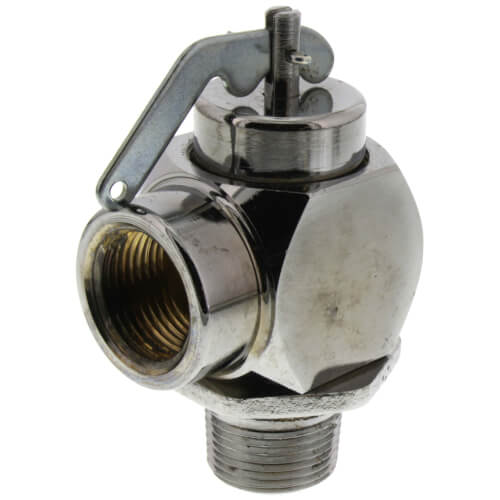 Apollo Valves 10-322-P30 3/4 inch MNPT x 3/4 inch FNPT RVS32 Safety Relief Valve Polished Chrome