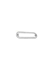 Steel Electric Products 04 Steel Electric Products Co. 04 1-1/4 to 1-1/2 Inch Zinc Plated Steel Conduit Body Cover