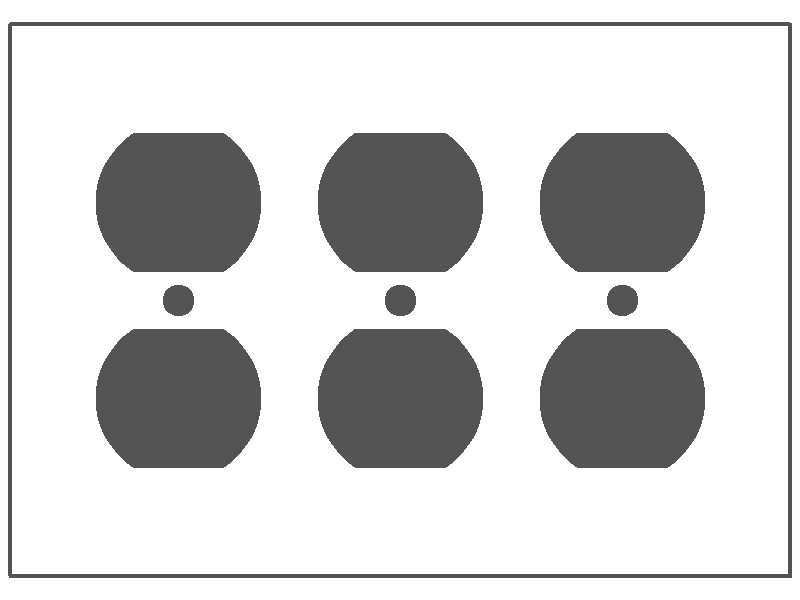 MULBERRY METAL PRODUCTS Mulberry Metal Products 99103 3-Gang Duplex Painted Metal Wallplate Standard Size (Box of 10)